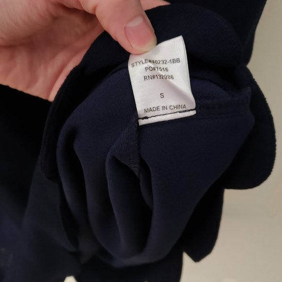 NWOT Navy Blue Scallop Bottom Tank Dress - Picture 6 of 8